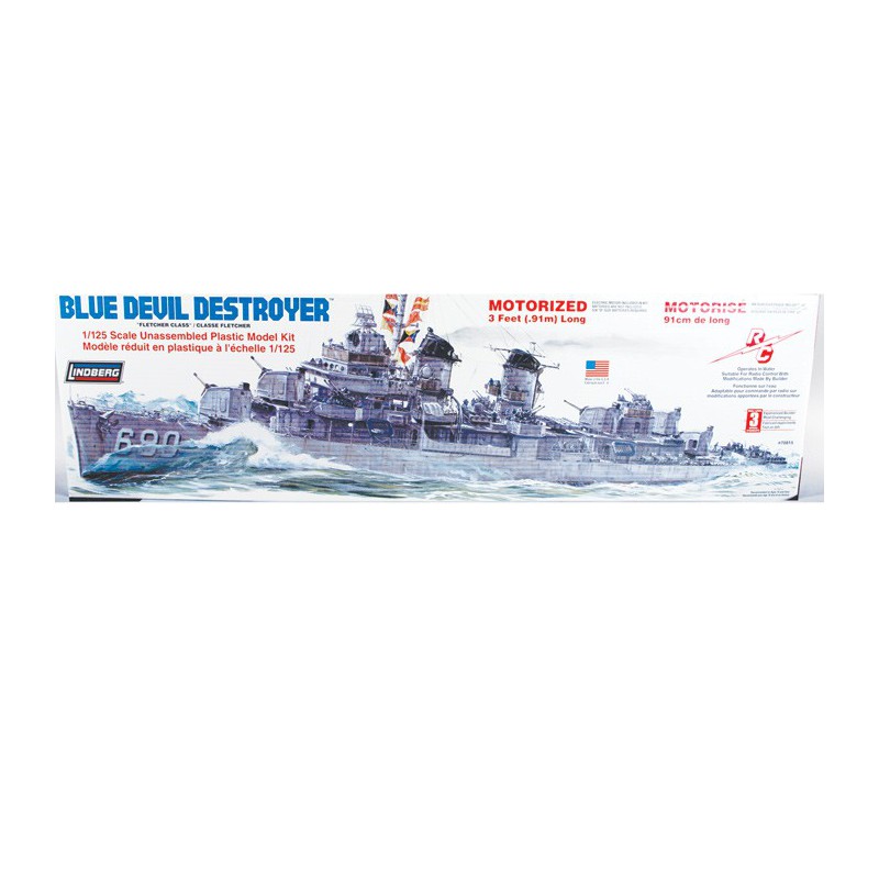 Maquette de Bateau en plastique Blue Devil Destroyer 1/125