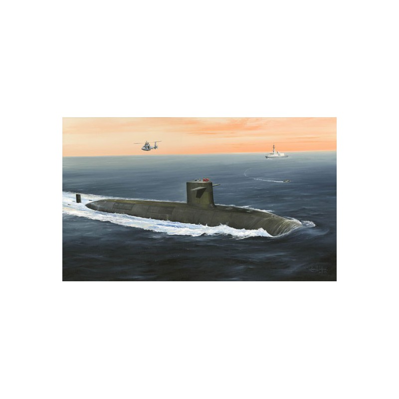 Maquette de Bateau en plastique LE TRIOMPHANT SSBN 1/350