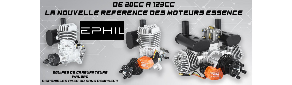 Motor de gasolina EPHIL para avión RC 20cc 38cc 60cc 76cc 123cc