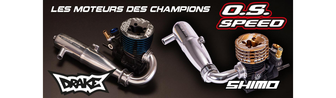 Motor térmico coche RC 1/8: elija O.S.